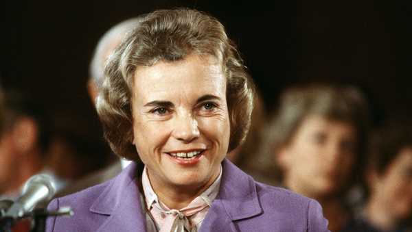 Supreme Court nominee Sandra Day O'Connor smiles during her confirmation hearing before the Senate Judiciary Committee, September 9, 1981.