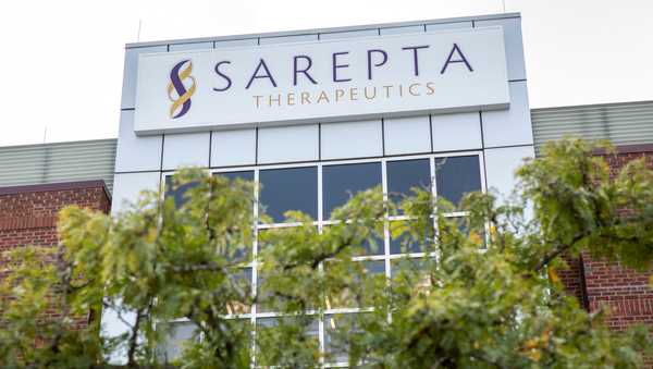 sarepta therapeutics holds a grand opening event for the 85,000 square foot genetic therapies center of excellence research facility near easton on oct. 4, 2021.