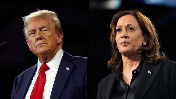 donald trump kamala harris split