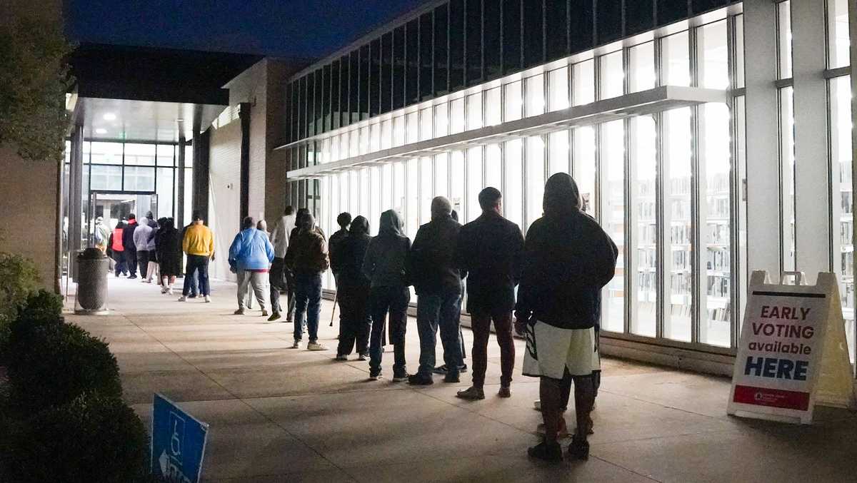 Record number of early votes cast in Georgia as election gets underway in battleground state