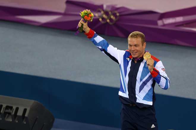 Chris Hoy ganó dos de las seis medallas de oro en Londres 2012 en casa.