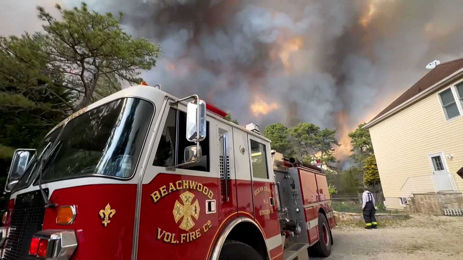 Over 3,000 evacuations ordered as wildfire explodes in New Jersey
