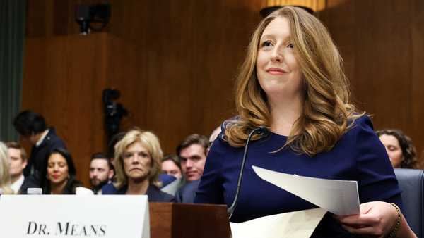 Dr. Casey Means is facing questions from a Senate panel on Wednesday in her bid to become surgeon general of the United States.