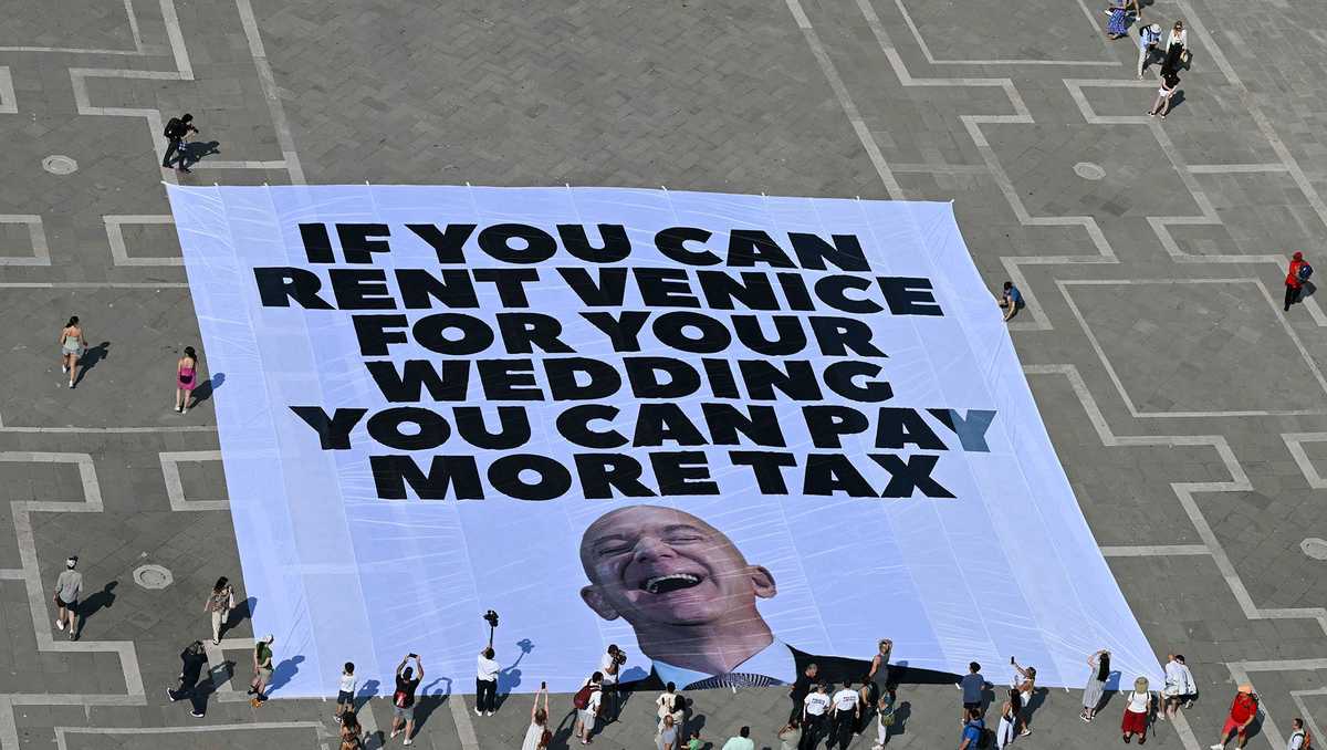 Venice Protesters Claim Victory After Bezos Wedding Venue Relocation
