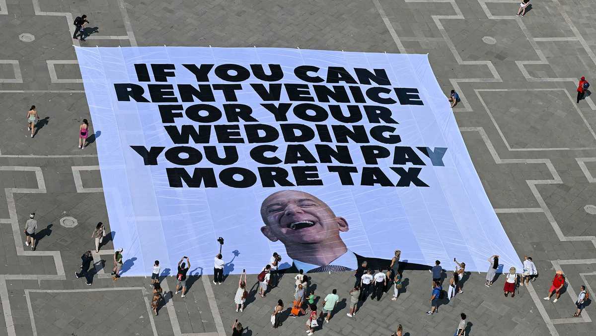 Venice Protesters Claim Victory After Bezos Wedding Venue Relocation