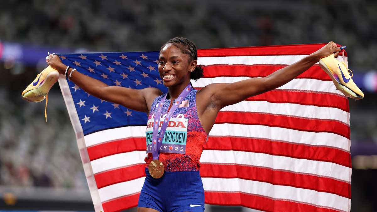 South Carolina sprinter ‘not satisfied’ after gold-medal sweep at World Championships