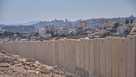 The separation wall next to the Arab neighbourhood of Al-Eizariya