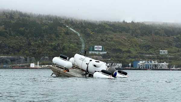 Hamish Harding posted an image of the submersible to his social media accounts on Saturday.