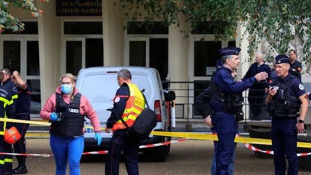 Teacher killed, two people wounded in France school knife attack - Vimarsana News