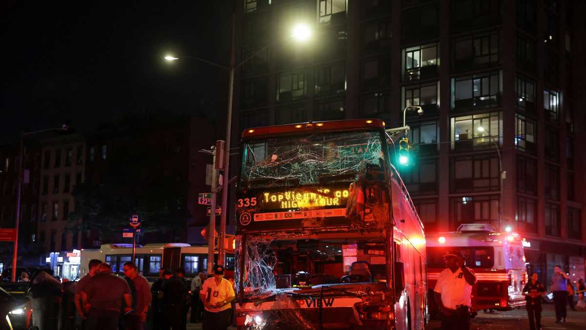 Dozens injured after a double-decker bus and a city bus collide in ...