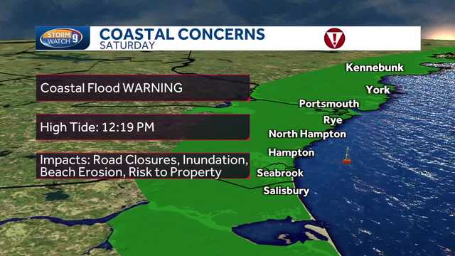 Coastal flood warning issued for New Hampshire - Vimarsana News