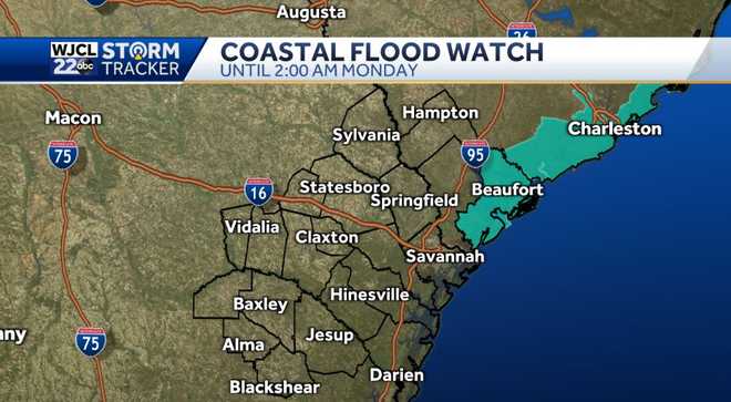 Coastal Flood Warning in place as Major Flood Levels expected