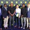 Coastal Empire High School Sports Awards winners with Andruw Jones