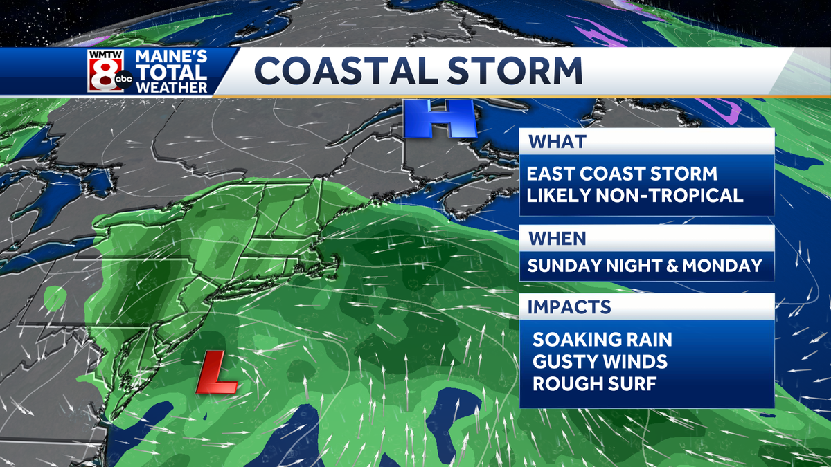Storm riding up the east coast may bring beneficial rain to Maine
