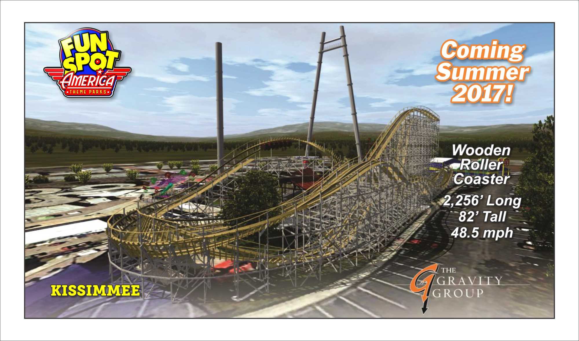 Fun Spot America to build new wooden roller coaster at Kissimmee