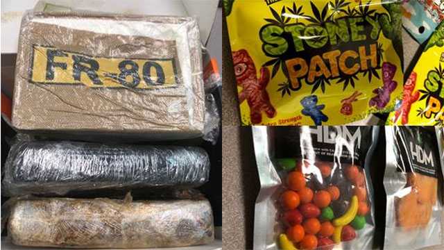 5 lbs. cocaine, 90 lbs. pot, THC candy seized on I-20