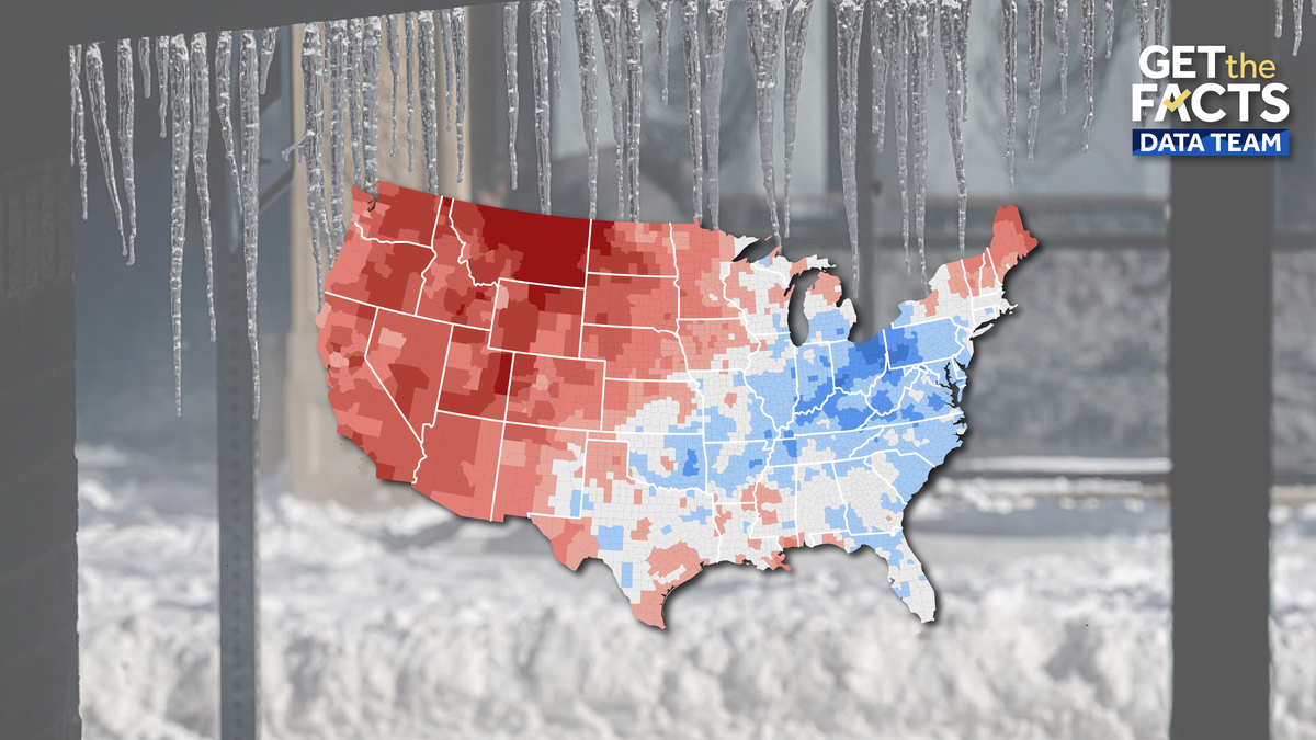 Was January colder than normal? How your county's average temperature compares