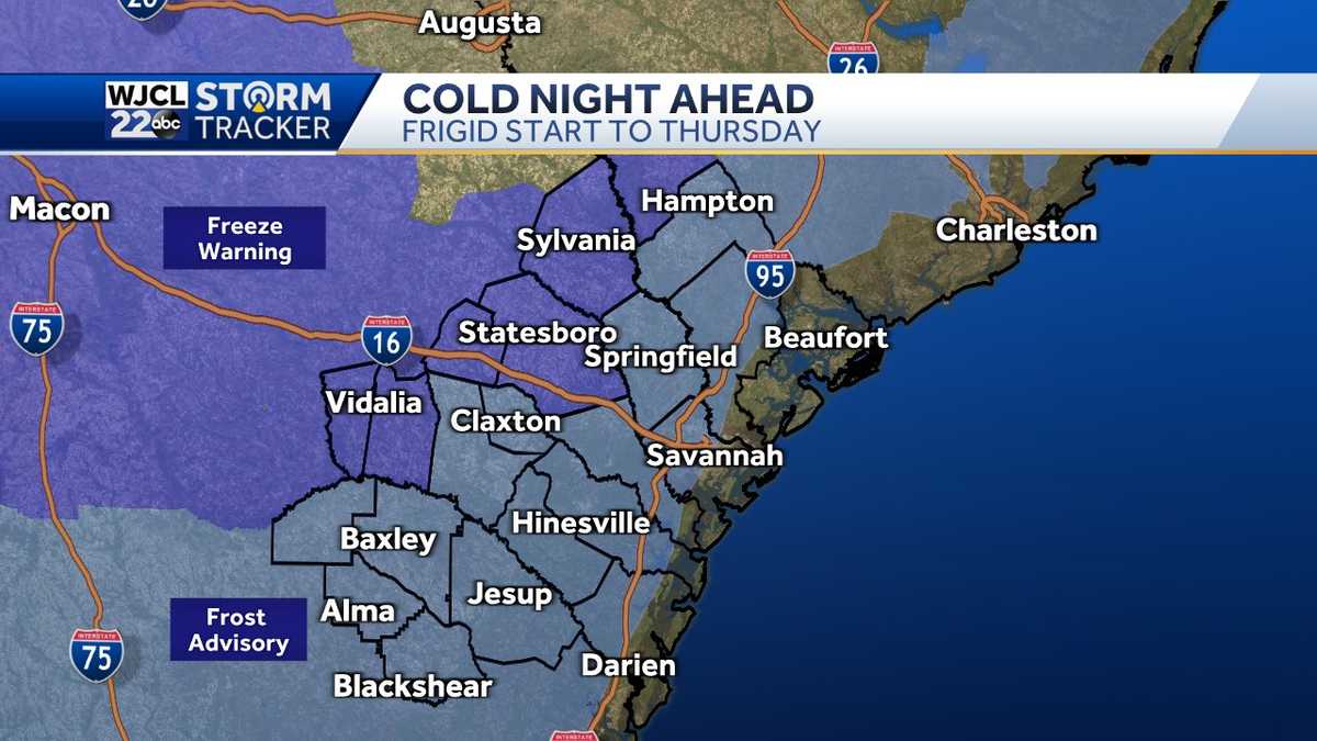 Record low set in Savannah, more cold weather coming