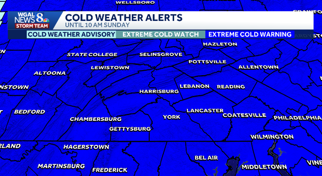 Single digit wind chills possible