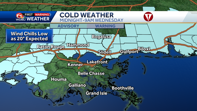 Freeze Warning in effect Wednesday morning