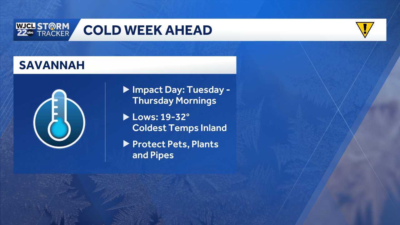 Savannah: Freezes and a weekend storm system - WJCL