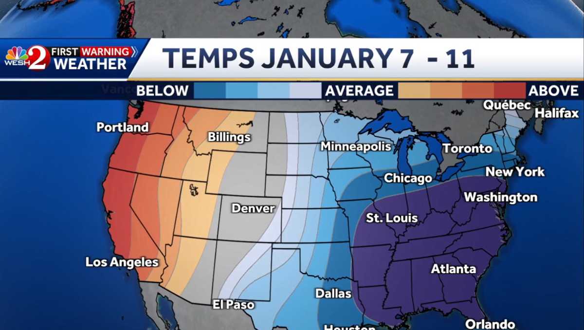 Snow in Florida? Big cold front could be on horizon