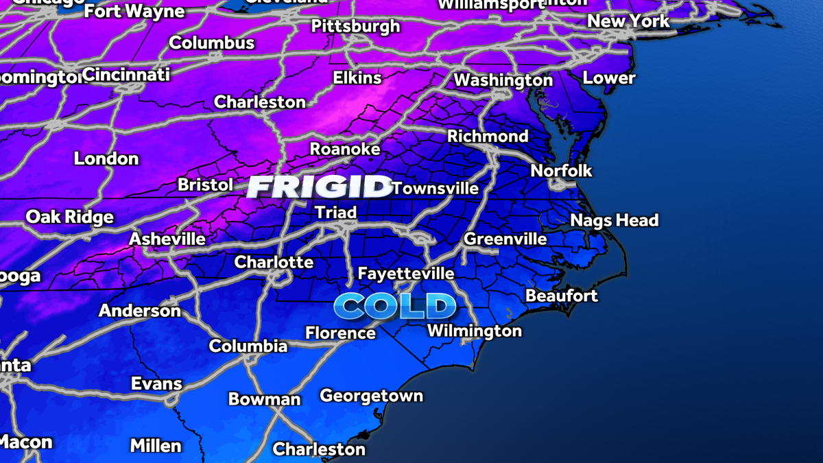 North Carolina Winter Storm Warning, mountain snow