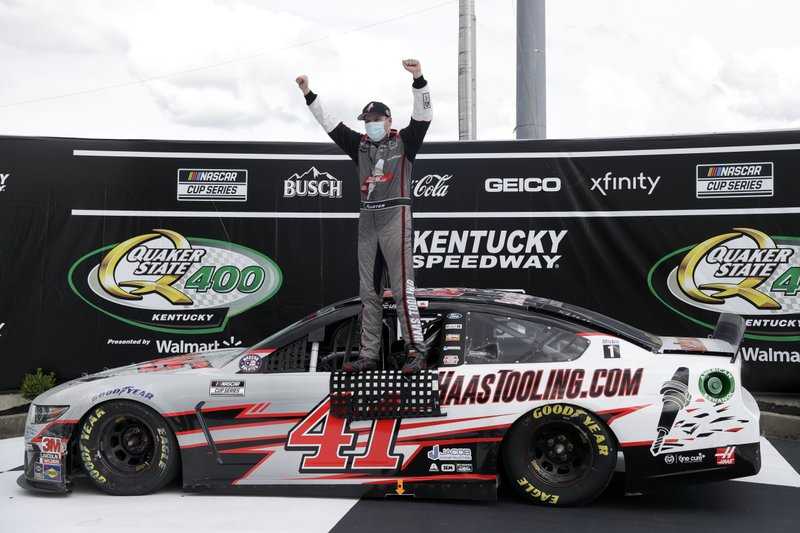 NASCAR Cup Rookie Cole Custer Wins In Upset At Kentucky Speedway