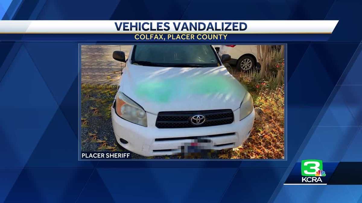 6 cars in Colfax vandalized with swastikas, male genitalia