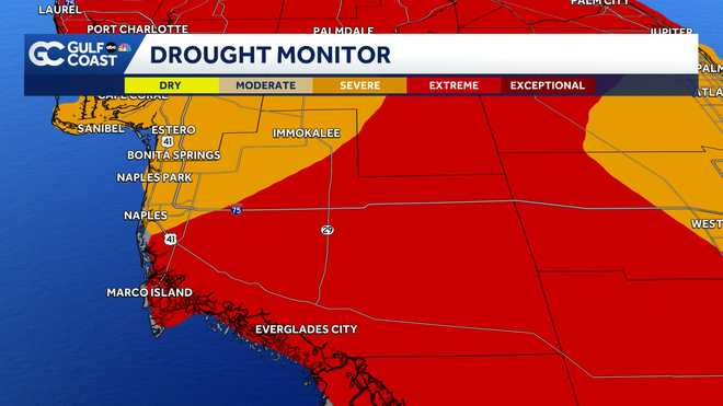 Extreme drought worsens across the Gulf Coast as water woes continue