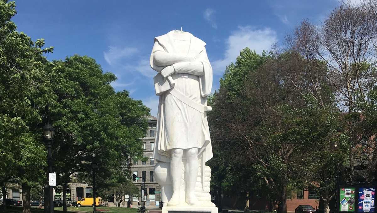 Christopher Columbus statue to be removed while city assesses 'historic