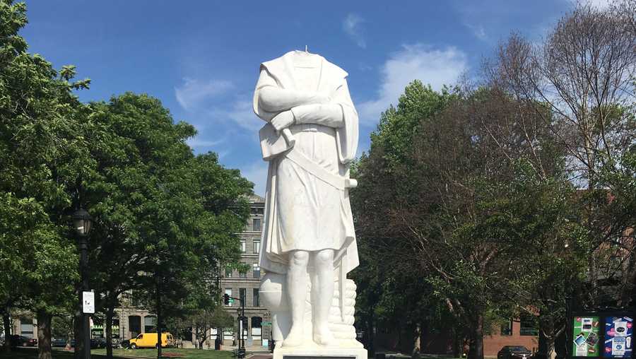 Christopher Columbus statue in Boston