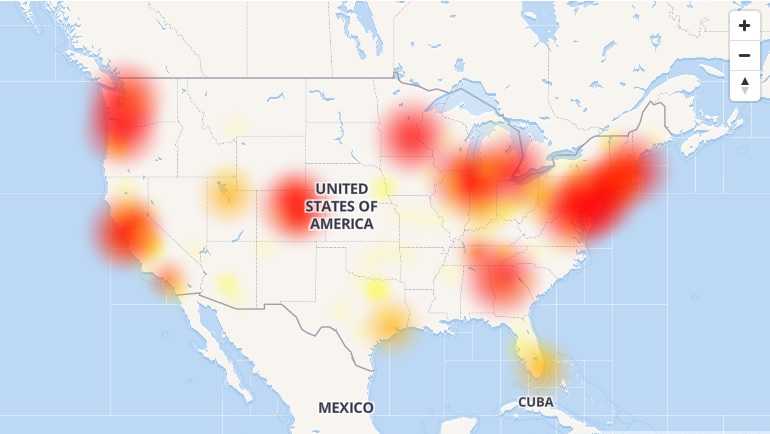 Comcast users report massive internet outage