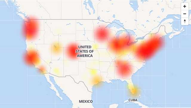 Xfinity Server Outage Map Comcast Users Report Massive Internet Outage