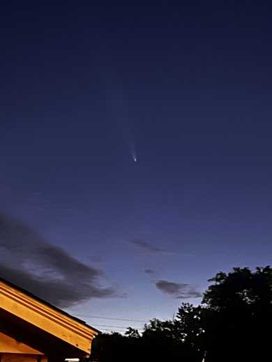 Comet visible from Terry Road