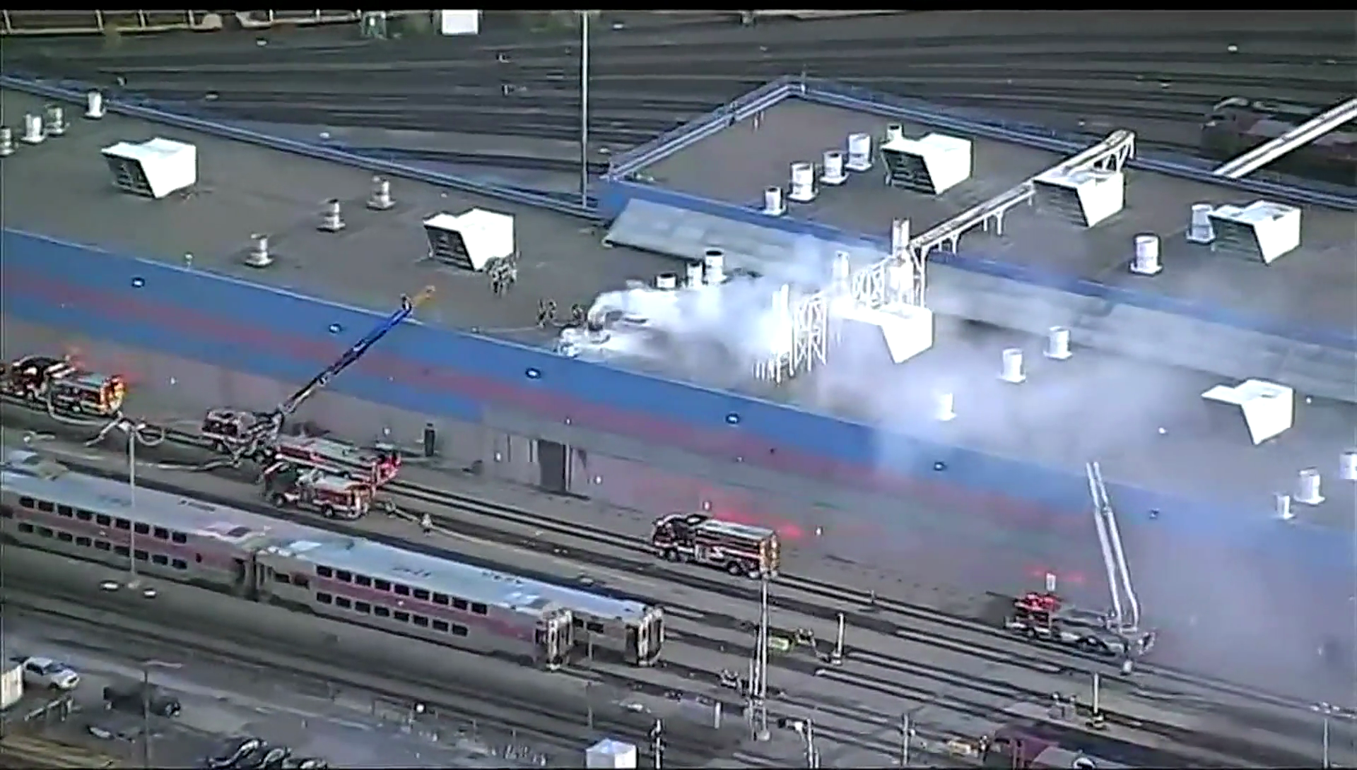 Fire Breaks Out At MBTA Commuter Train Repair, Storage Facility