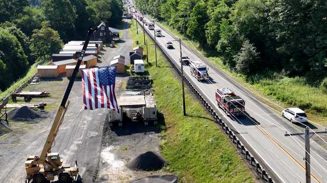 Corey & Comperatore & Funeral Procession