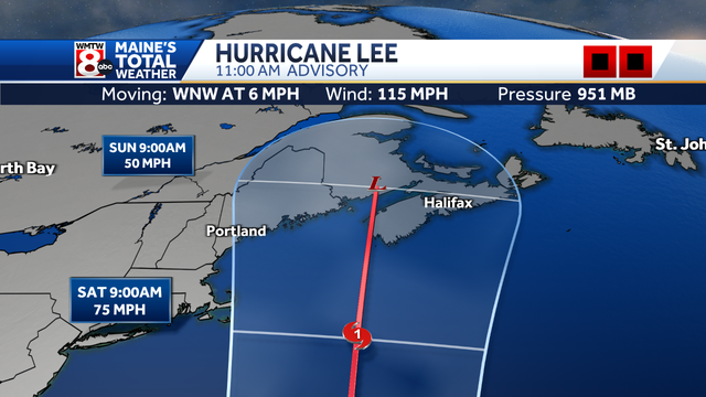 Hurricane Lee slows with most of Maine in forecast cone - Vimarsana News
