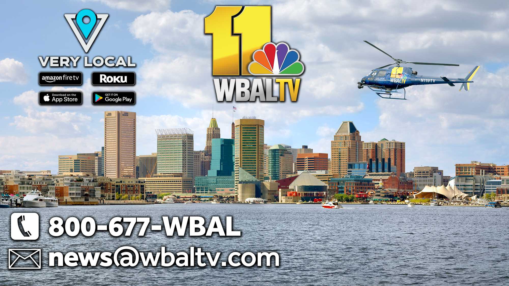 WBAL TV 11 Baltimore phone number email address