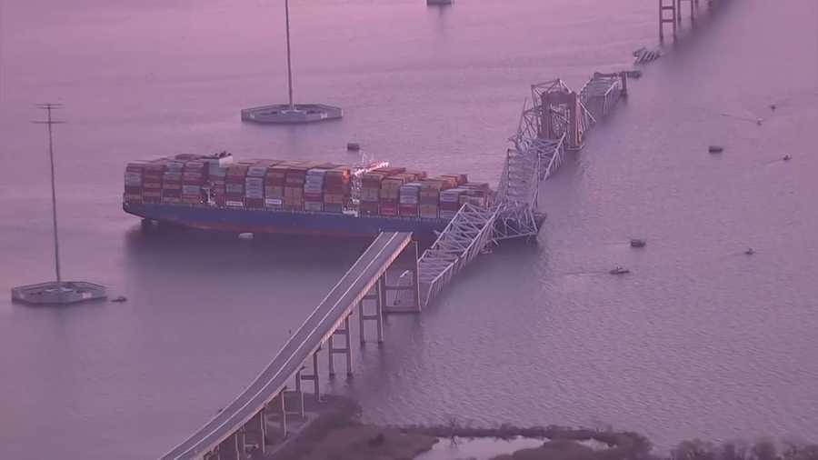 A container ship crashed into a Baltimore Bridge early Tuesday morning.