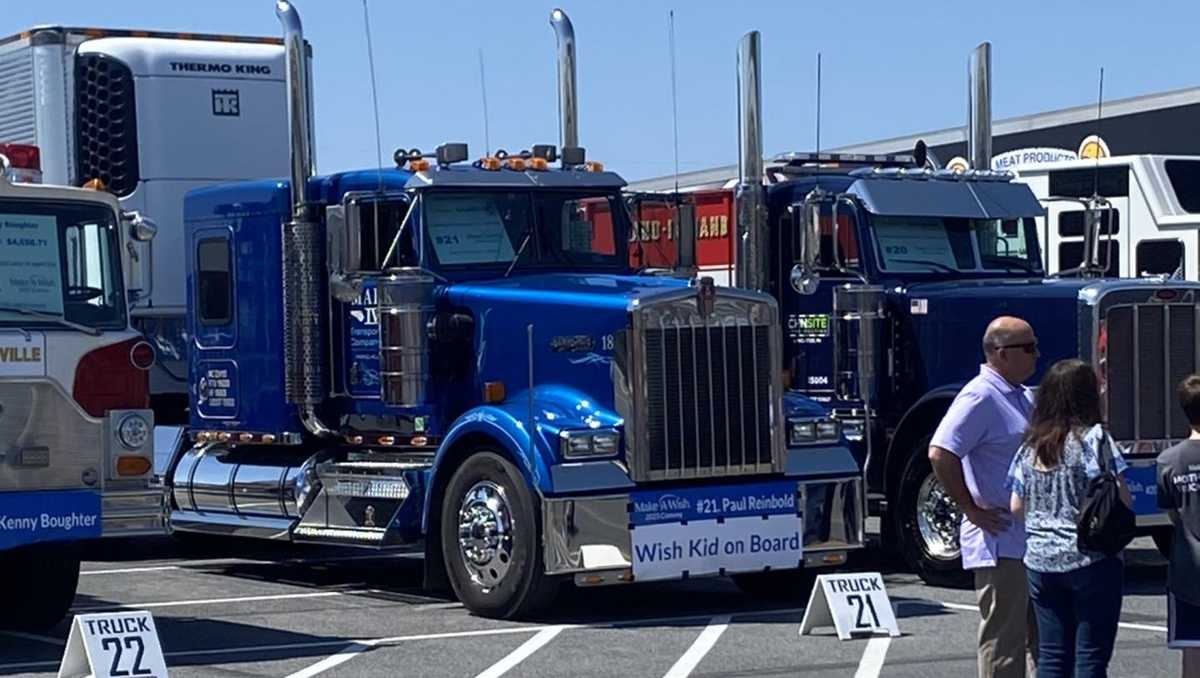 The annual MakeAWish Mother’s Day Truck Convoy