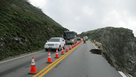 Convoy photo on Monday at Highway 1 slip-out. 