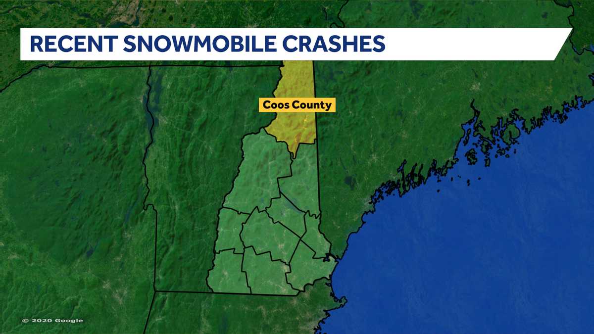 Officials respond to 4 recent snowmobile crashes in northern New Hampshire