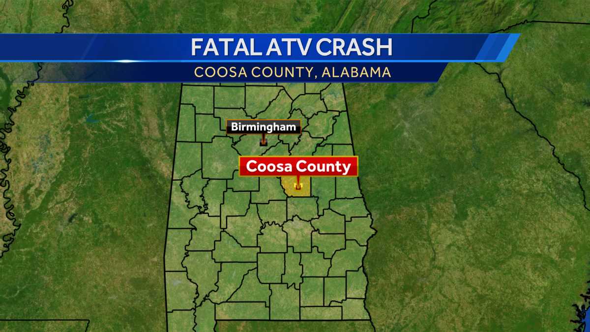 Man, 38, killed in ATV crash in Coosa County