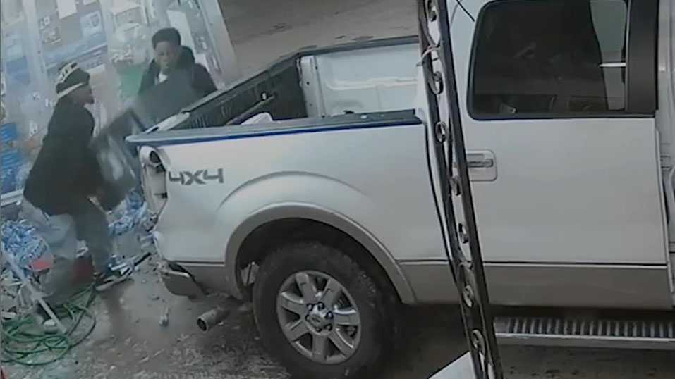 Smash and grab caught on camera