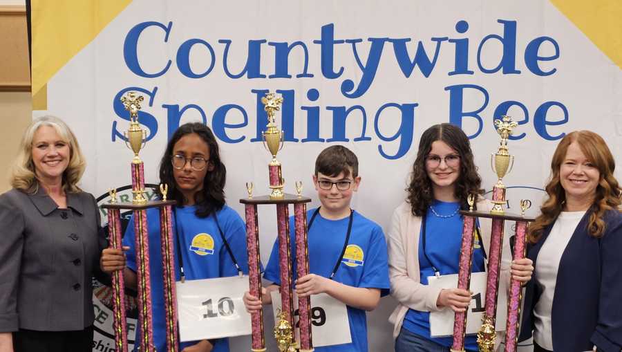 monterey county spelling bee, 1st-3rd place winners.