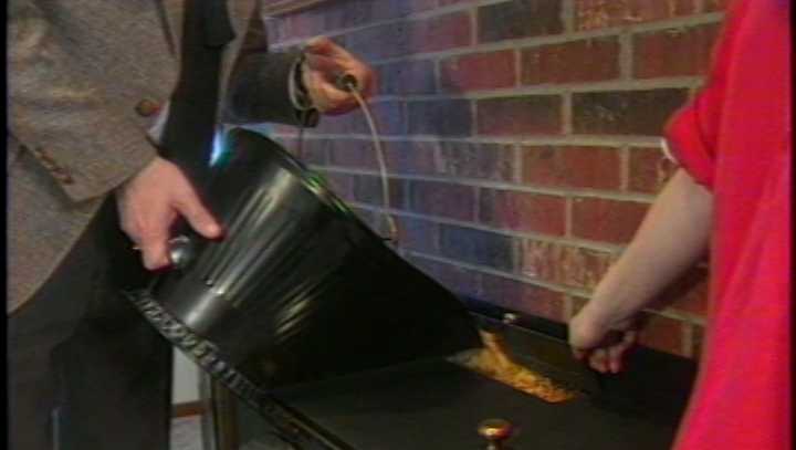 How a Nebraska man used corn to fuel his fireplace during the winter in 1994