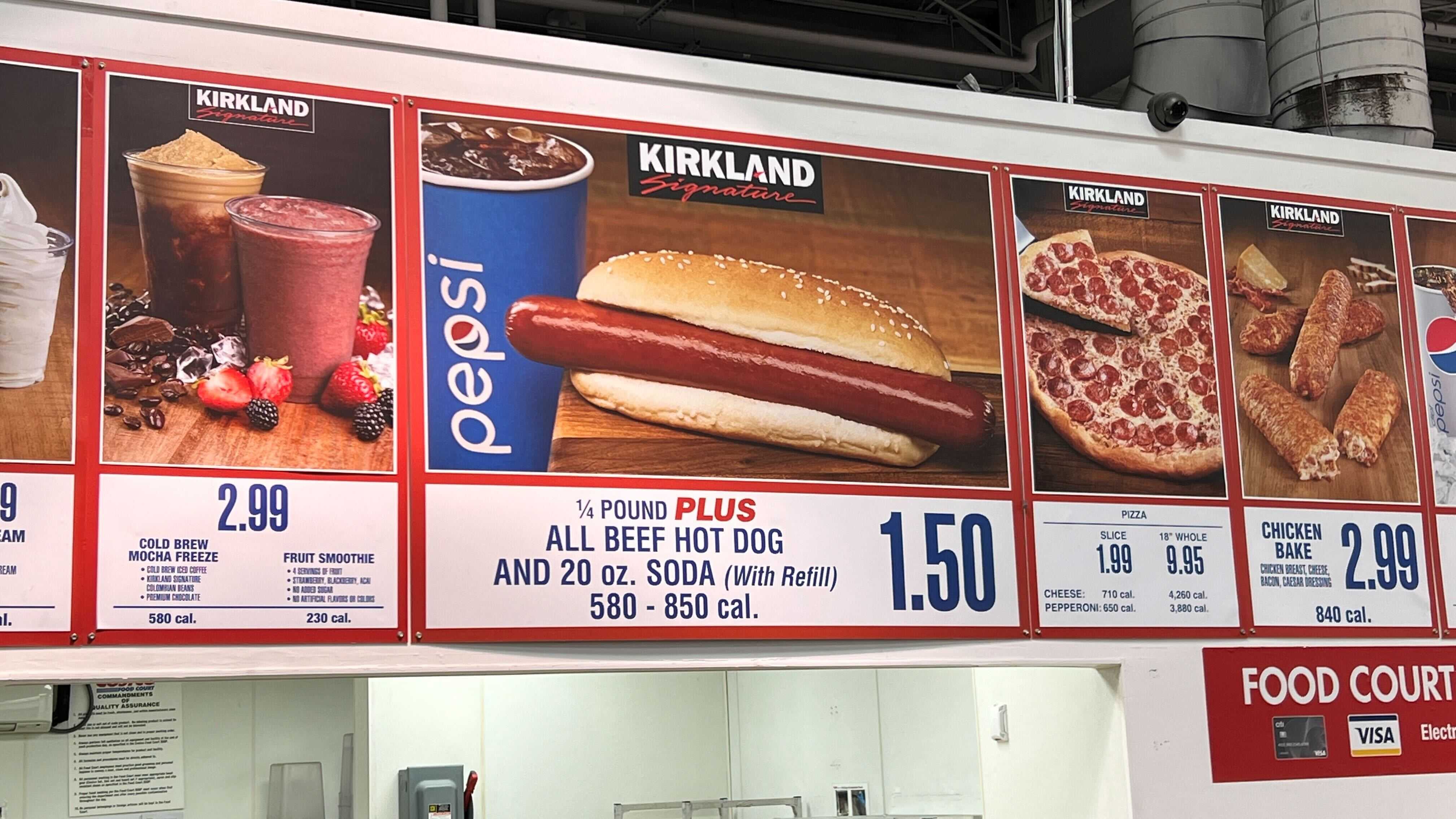 costco hot dogs cost