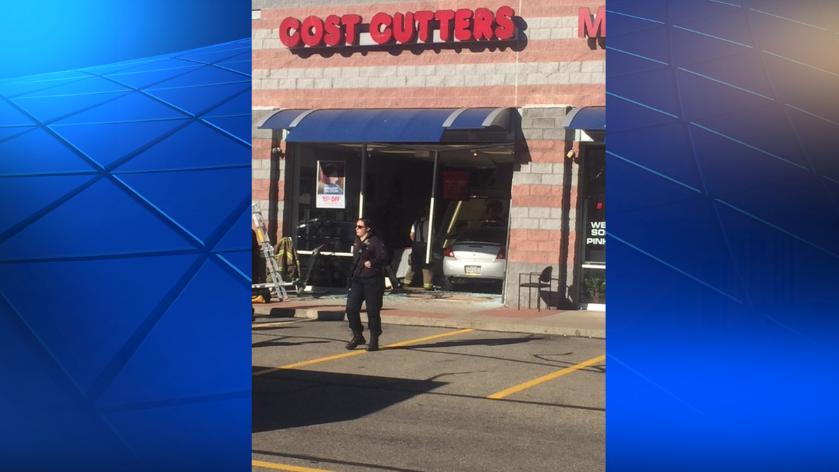 Car crashes through Cost Cutters salon in Verona