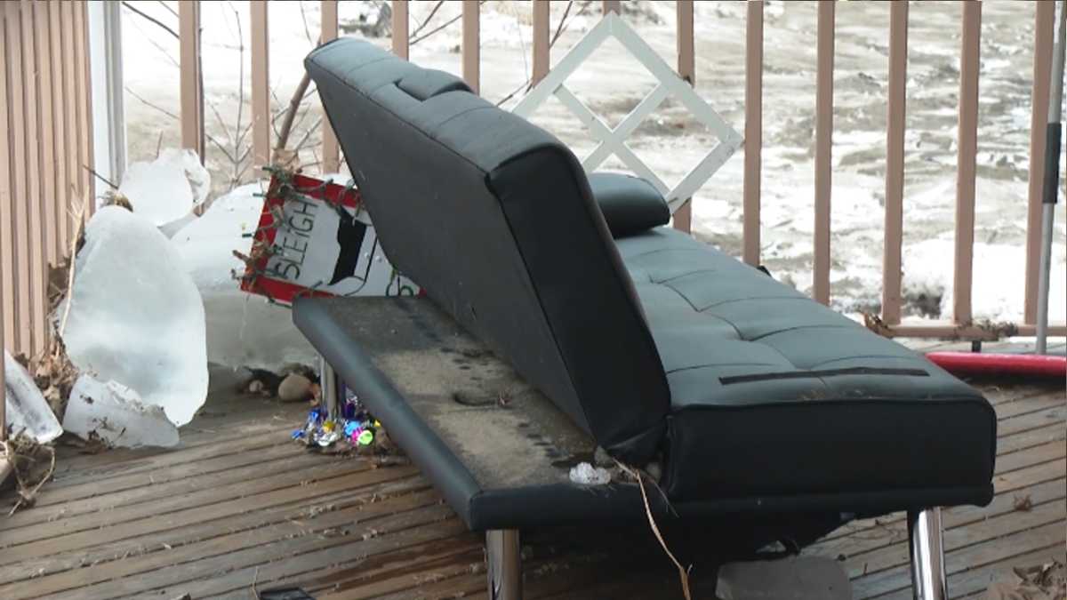 Au Sable Forks continues clean up after ice jam flooding